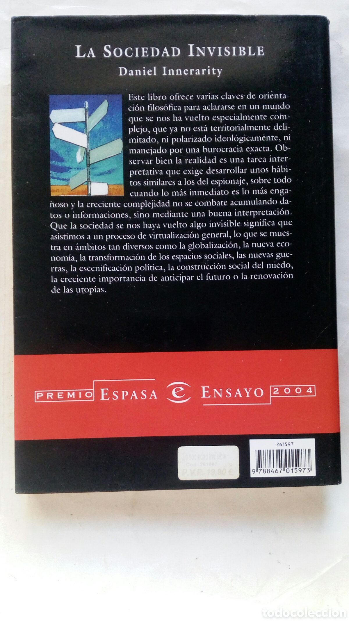 Libros de segunda mano: La Sociedad Invisible. Daniel Innerarity. - Foto 2