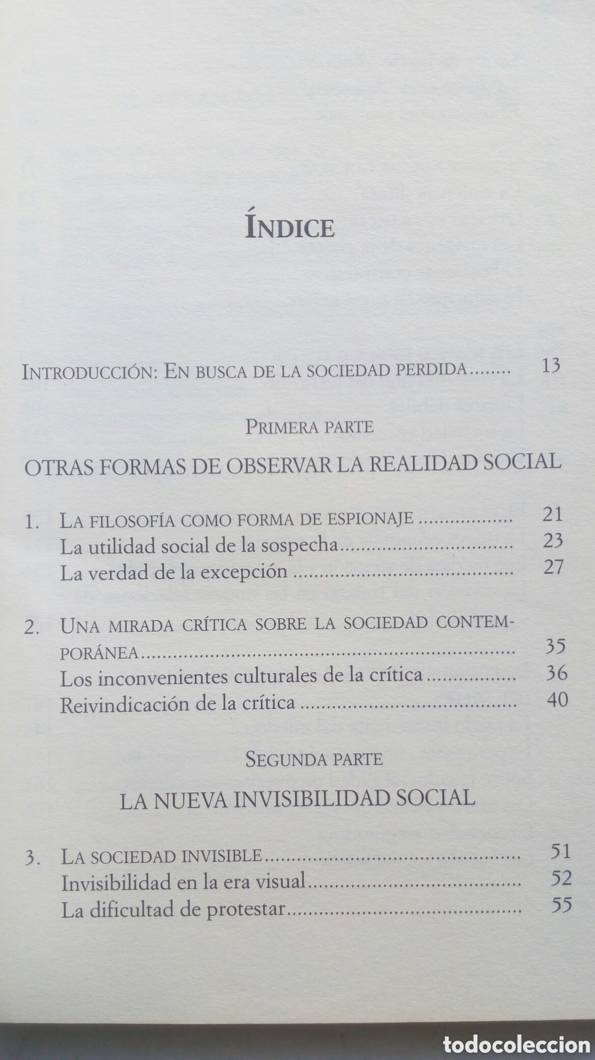 Libros de segunda mano: La Sociedad Invisible. Daniel Innerarity. - Foto 4