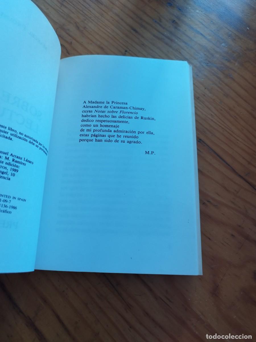 Libros de segunda mano: SOBRE LA LECTURA. MARCEL PROUST. EDITORIAL PRE-TEXTOS. 1989 EDICION - Foto 3