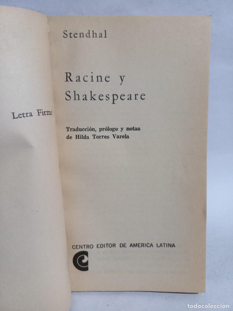 Libros de segunda mano: Stendhal - Racine y Shakespeare - 1968 - Foto 3