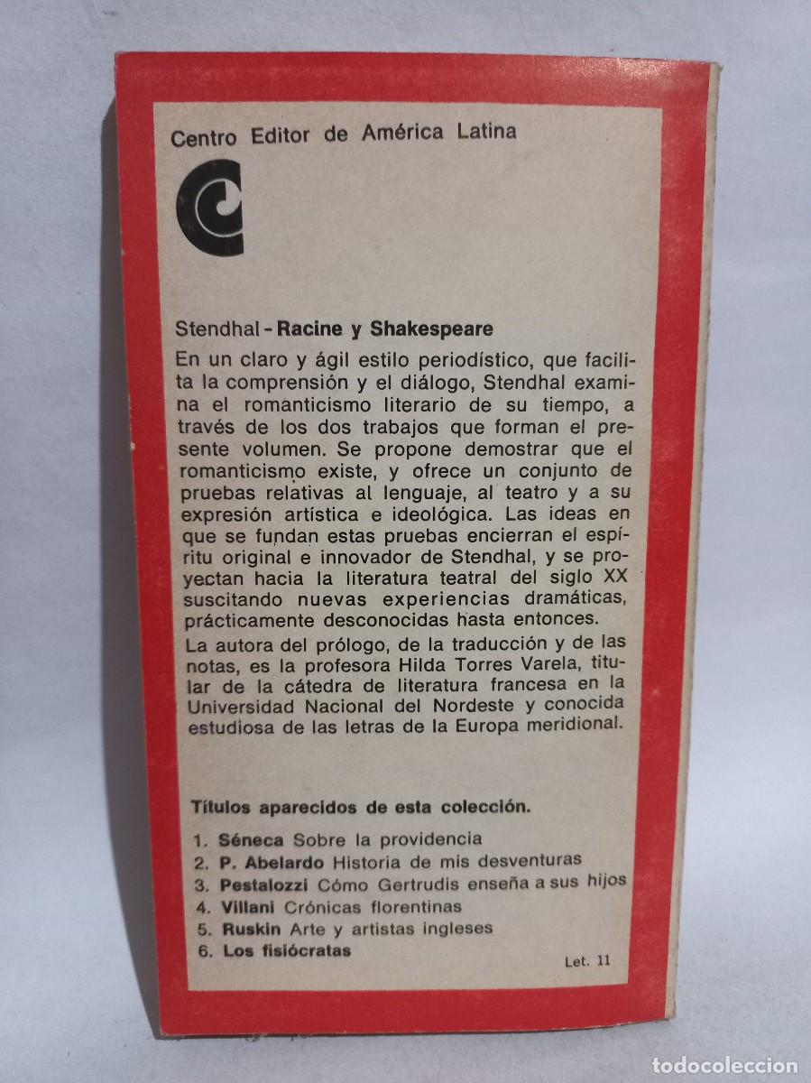 Libros de segunda mano: Stendhal - Racine y Shakespeare - 1968 - Foto 4