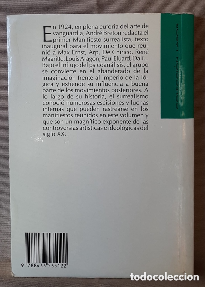 Libros de segunda mano: Manifiestos del surrealismo. Andr&eacute; Breton. - Foto 2