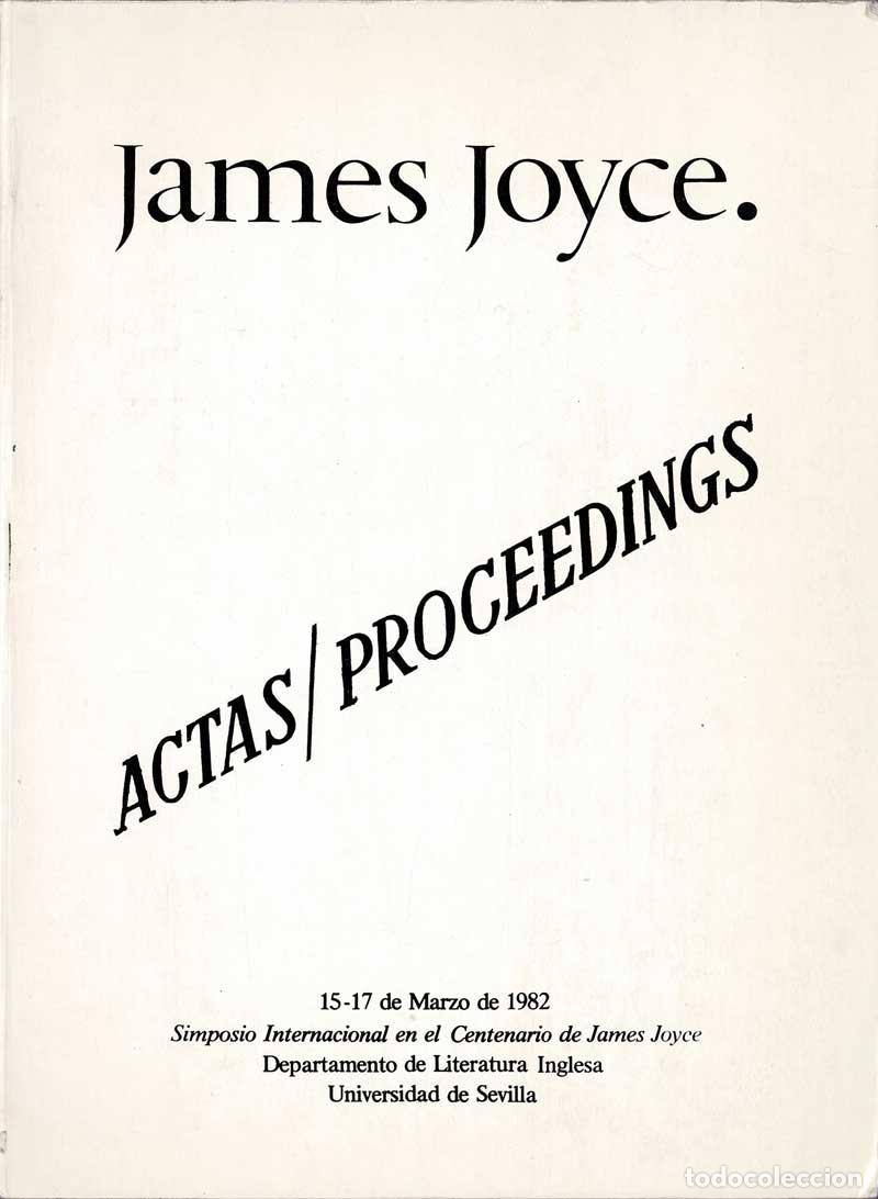 Libros de segunda mano: James Joyce. A new language. Actas / Proceedings - Foto 1