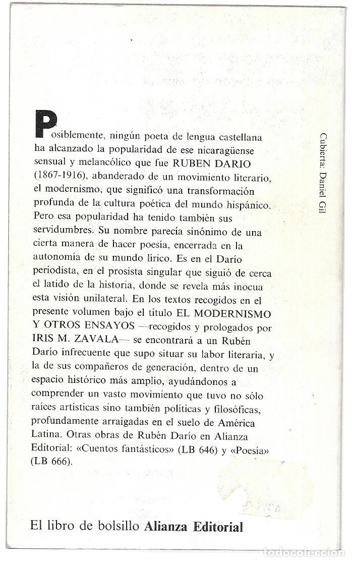 Libros de segunda mano: Rub&eacute;n Dar&iacute;o. El modernismo - Foto 2
