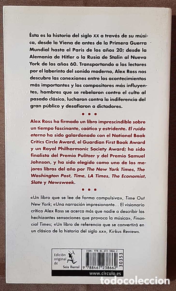 Libros de segunda mano: El ruido eterno. Alex Ross. - Foto 2