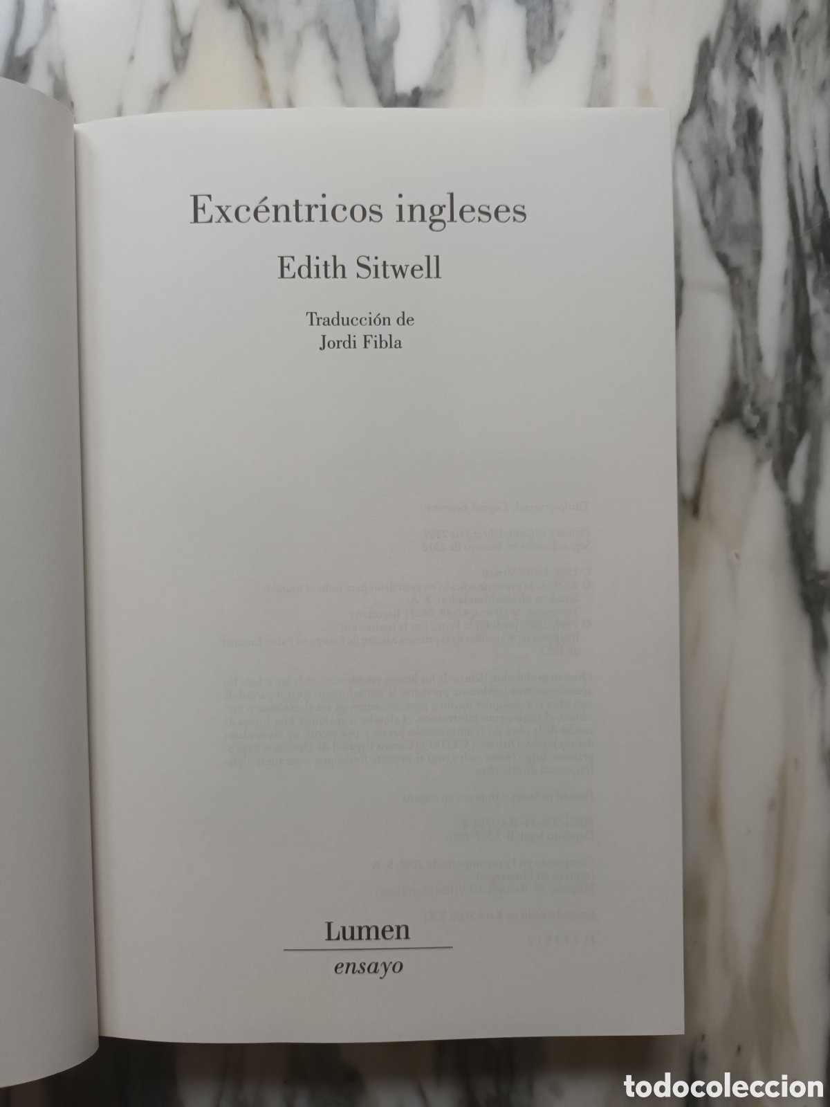 Libros de segunda mano: EXC&Eacute;NTRICOS INGLESES - EDITH SITWELL - LUMEN - 2010 - Foto 2