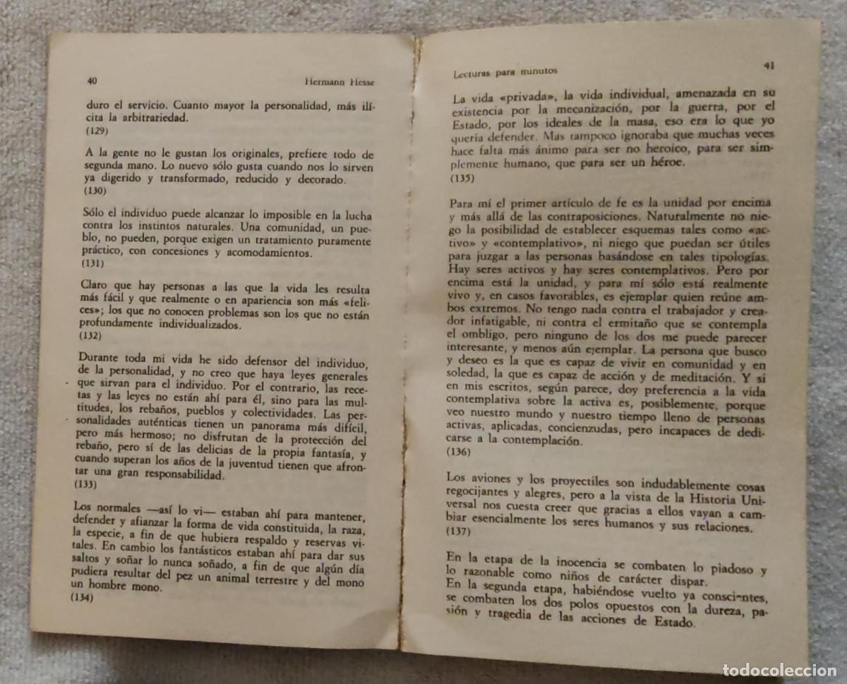 Libros de segunda mano: LECTURAS PARA MINUTOS. - Foto 4