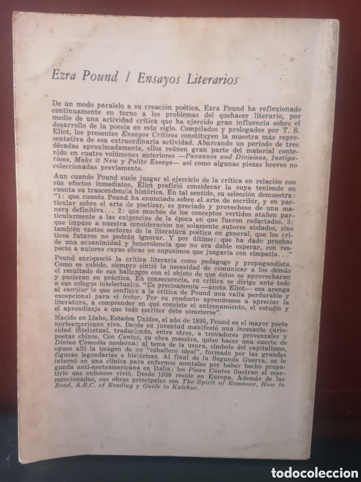 Libros de segunda mano: Ensayos literarios. Ezra Pound - Foto 2