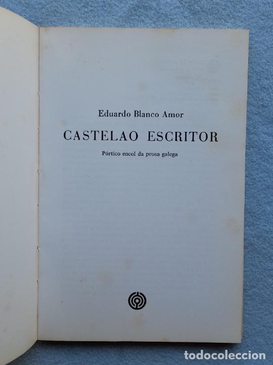 Libros de segunda mano: Castelao Escritor. Eduardo Blanco - Amor. - Foto 2