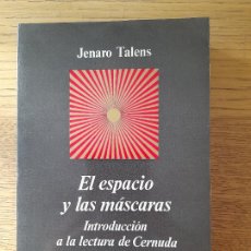Libros de segunda mano: RARO. ARTE. EL ESPACIO Y LAS MASCARAS, JENARO TALENS, ED. ANAGRAMA, BARCELONA, 1975