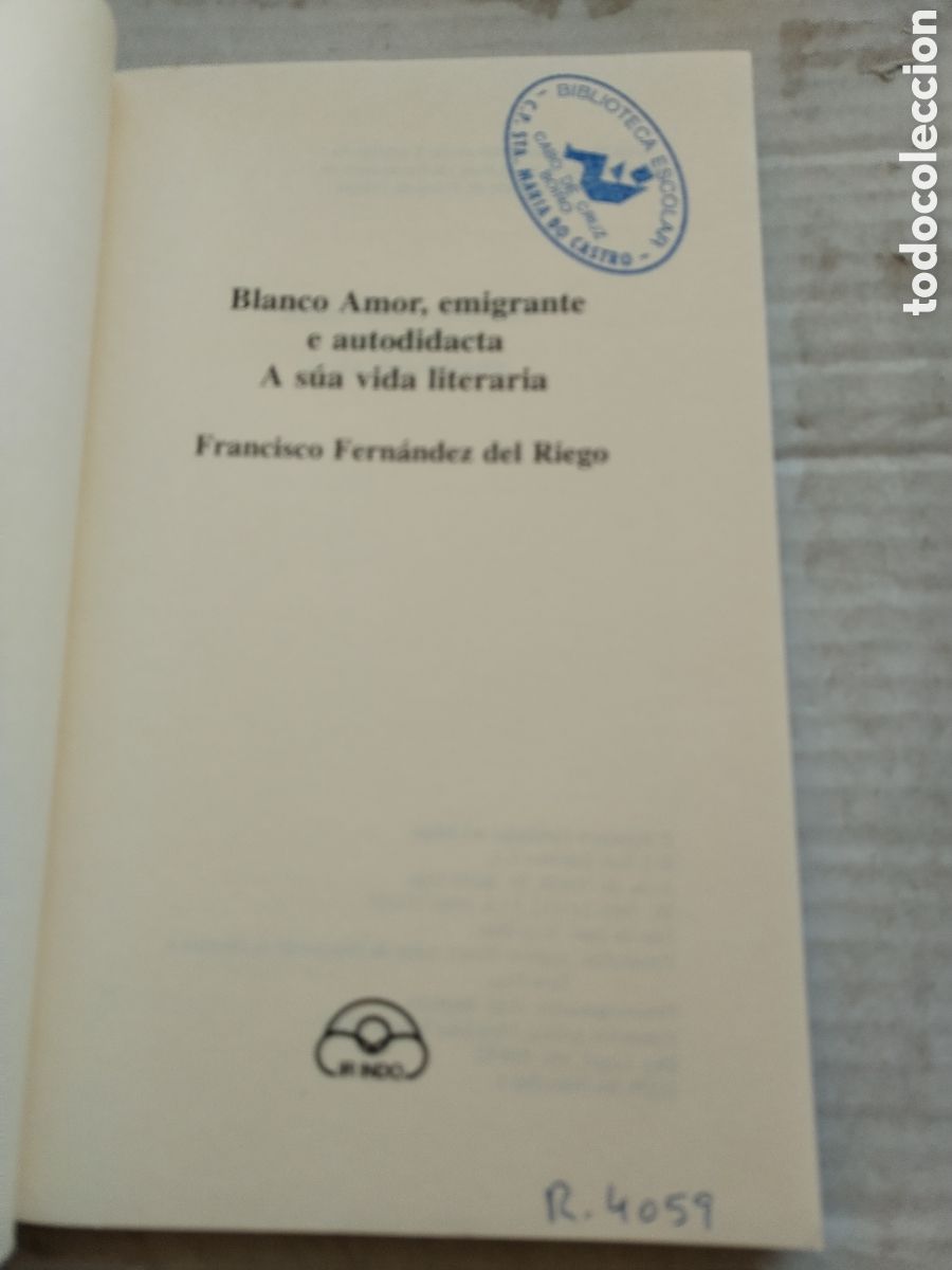 Libros de segunda mano: BLANCO AMOR/FRANCISCO FERN&Aacute;NDEZ DEL RIEGO - Foto 3