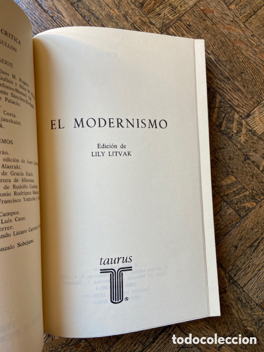 Libros de segunda mano: El Modernismo - Lily Litvak - Taurus (1975) - Foto 3