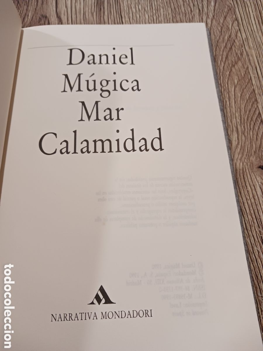 Libros de segunda mano: Mar Calamidad de Daniel Mugica - Foto 3