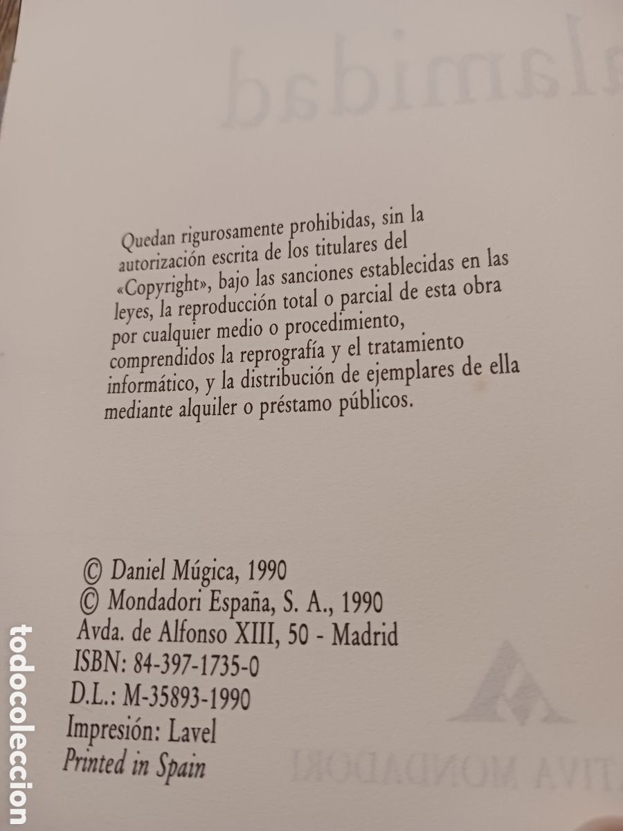 Libros de segunda mano: Mar Calamidad de Daniel Mugica - Foto 2