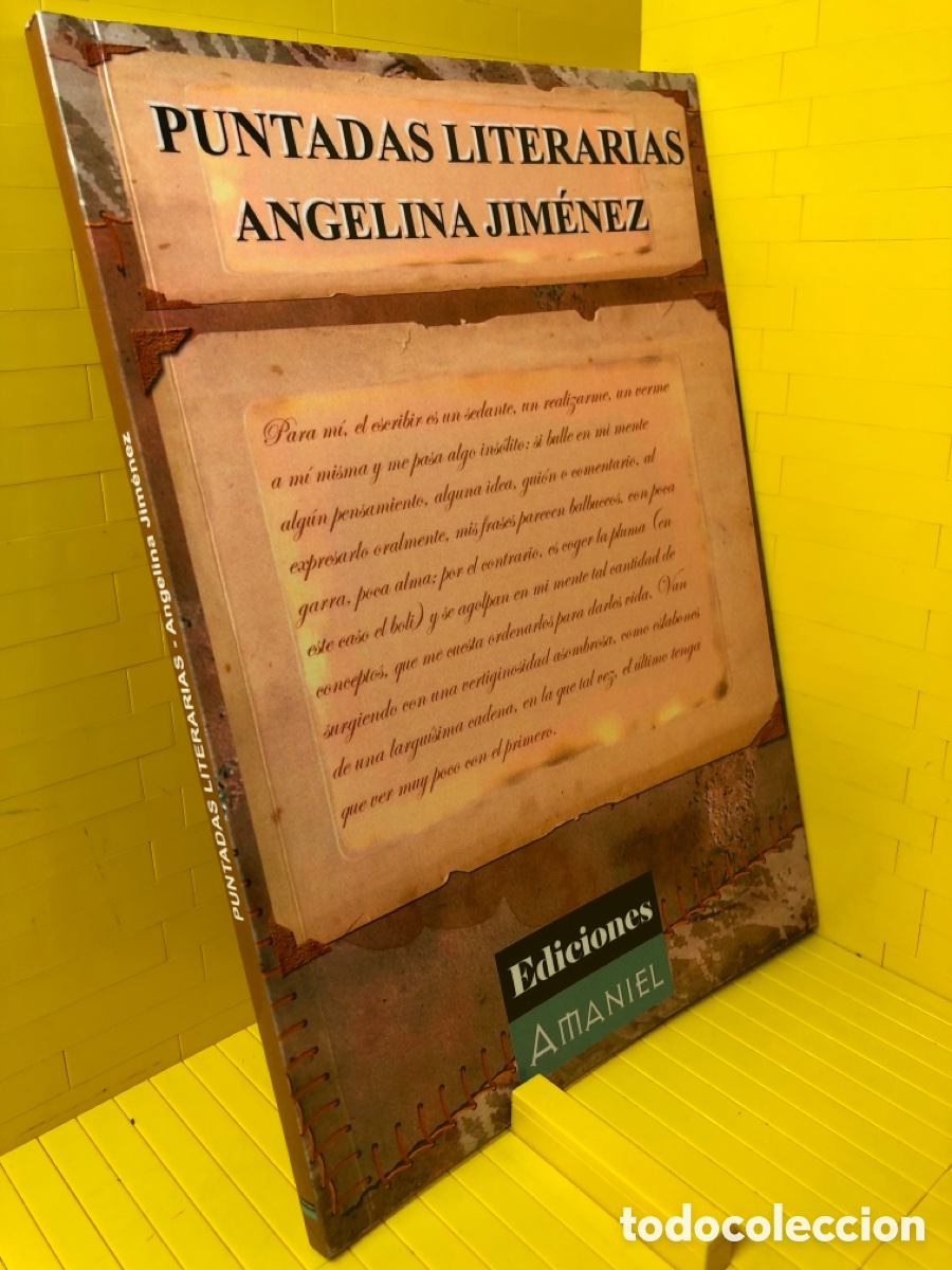 Libros de segunda mano: PUNTADAS LITERARIAS ANGELINA GIMENEZ ● ED. AMANIEL ● ● - Foto 1