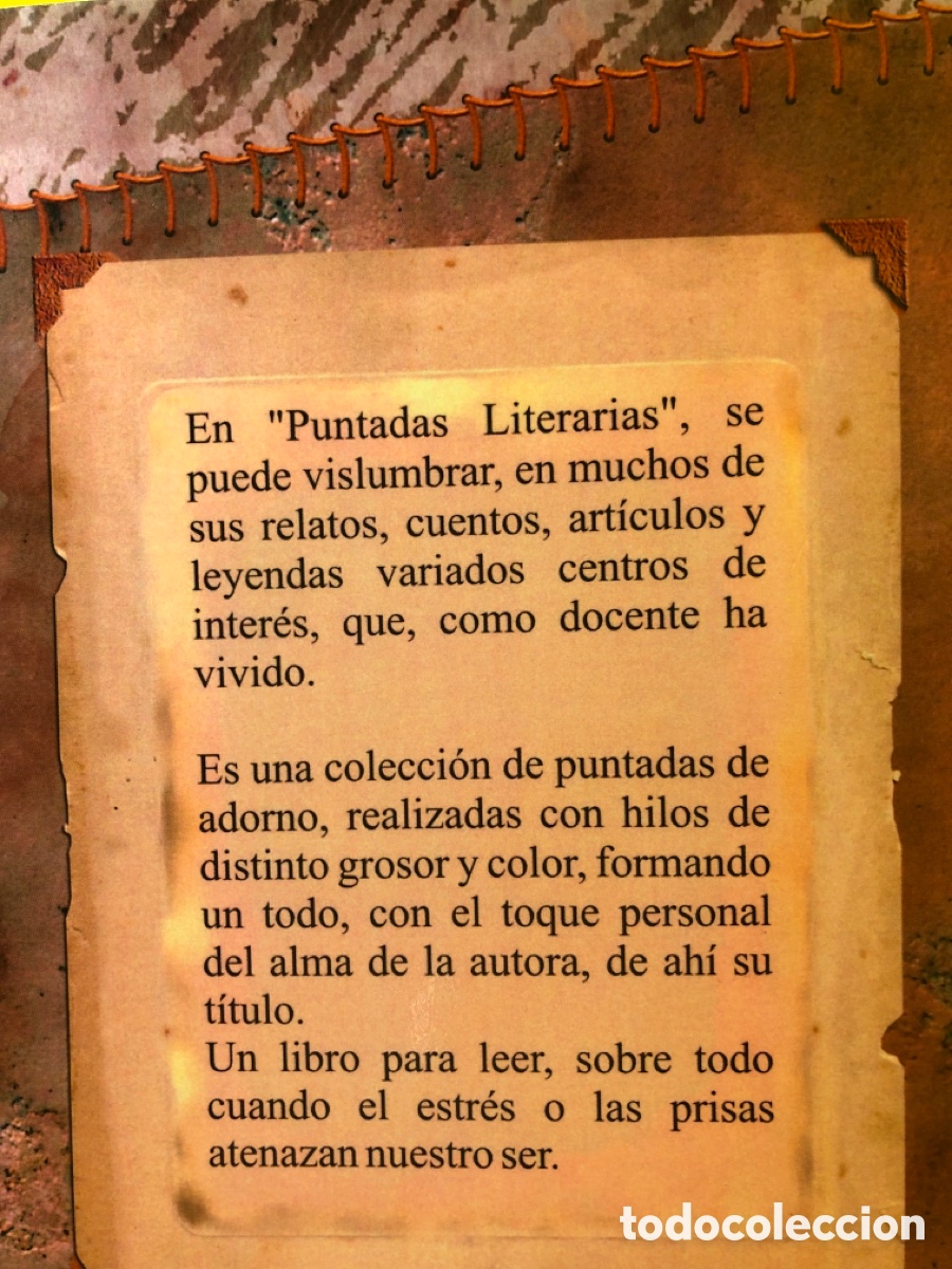 Libros de segunda mano: PUNTADAS LITERARIAS ANGELINA GIMENEZ ● ED. AMANIEL ● ● - Foto 2