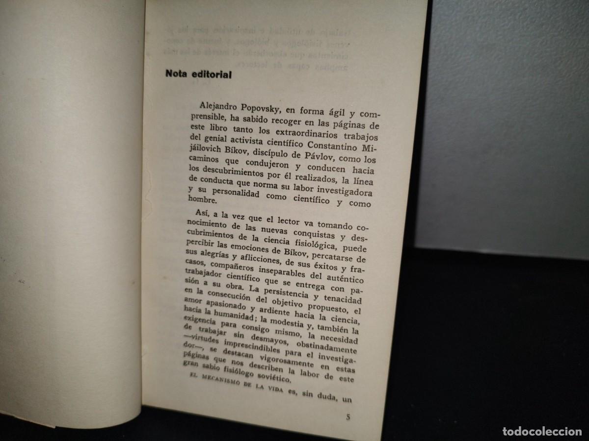 Libros de segunda mano: 67- EL MECANISMO DE LA VIDA - A. POPOVSKY - Foto 4