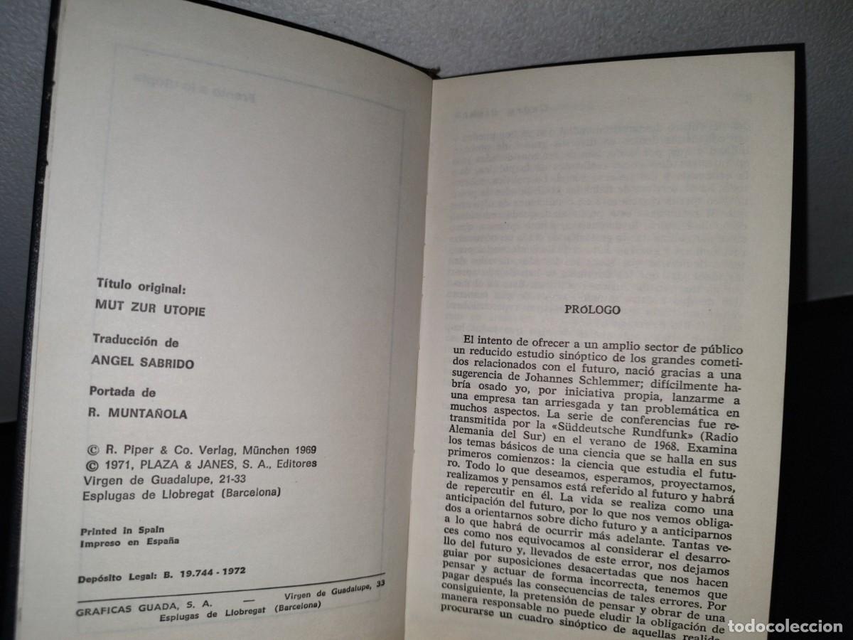 Libros de segunda mano: 68- FRENTE A LA UTOP&Iacute;A - GEORG PICHT - 1972 - Foto 4