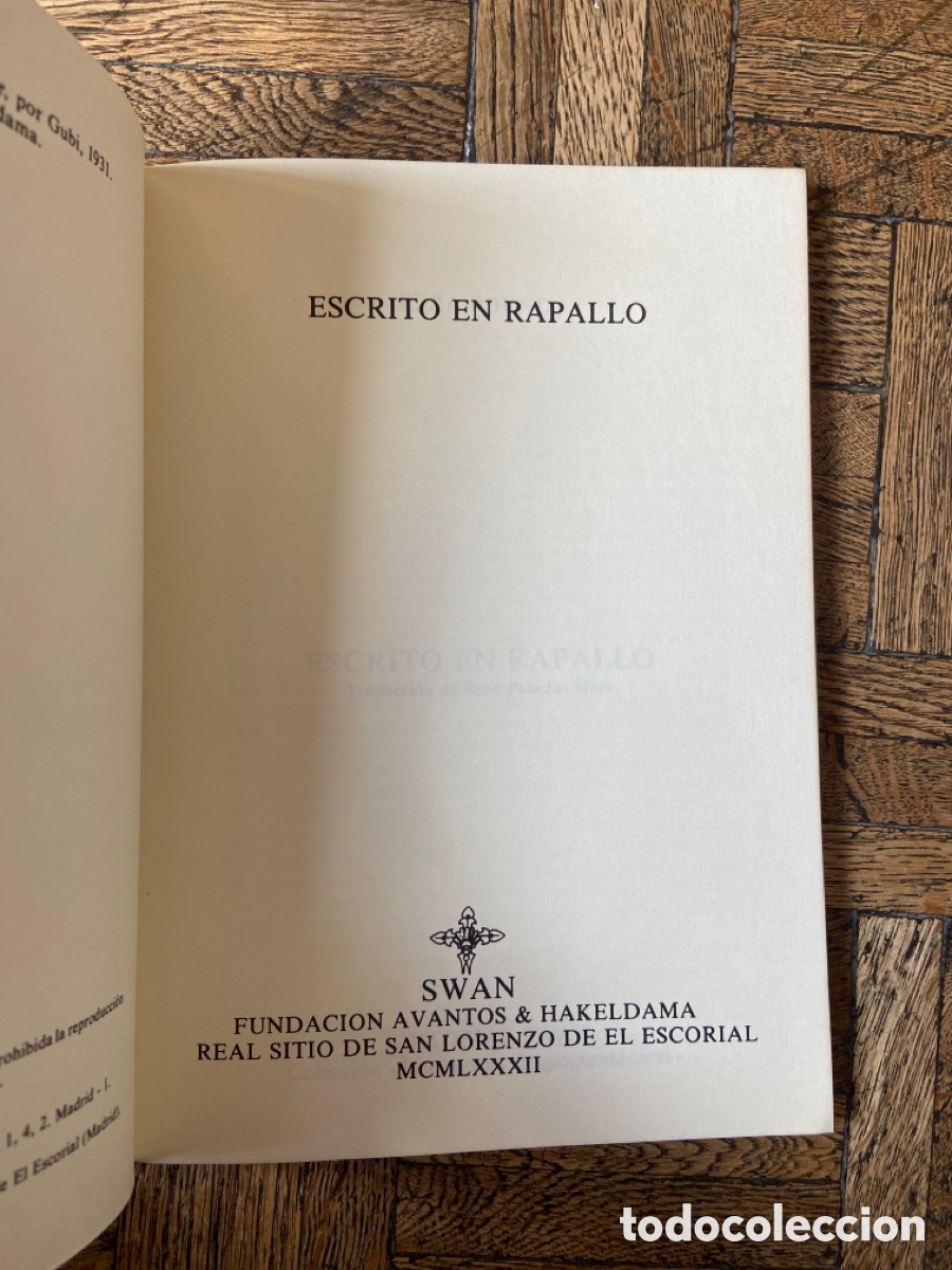 Libros de segunda mano: Escrito en Rapallo - Ezra Pound - Editorial Swan (1982) - Foto 3
