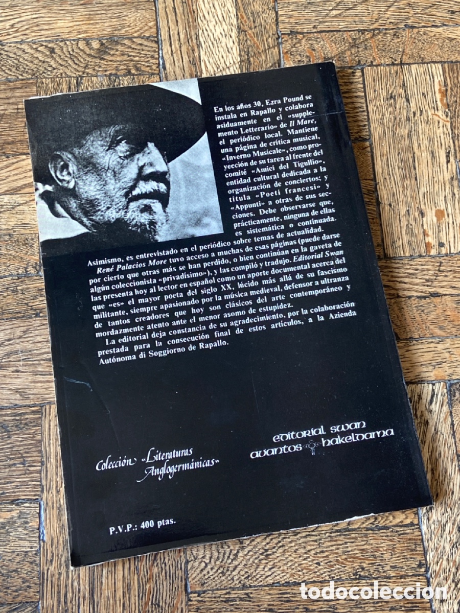 Libros de segunda mano: Escrito en Rapallo - Ezra Pound - Editorial Swan (1982) - Foto 5
