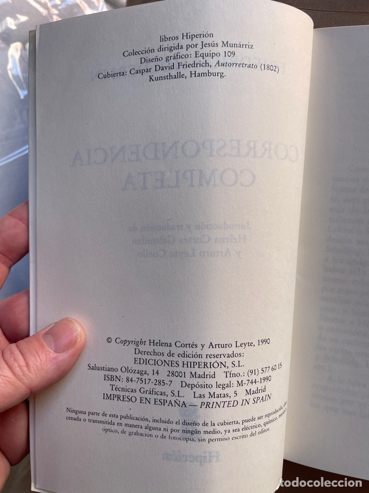 Libros de segunda mano: CORRESPONDENCIA COMPLETA (H&Ouml;LDERLIN) - Foto 4