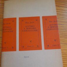 Libros de segunda mano: LETTRES A BERNARD ESDRAS-GOSSE - JACOB, MAX. Lote 400874294