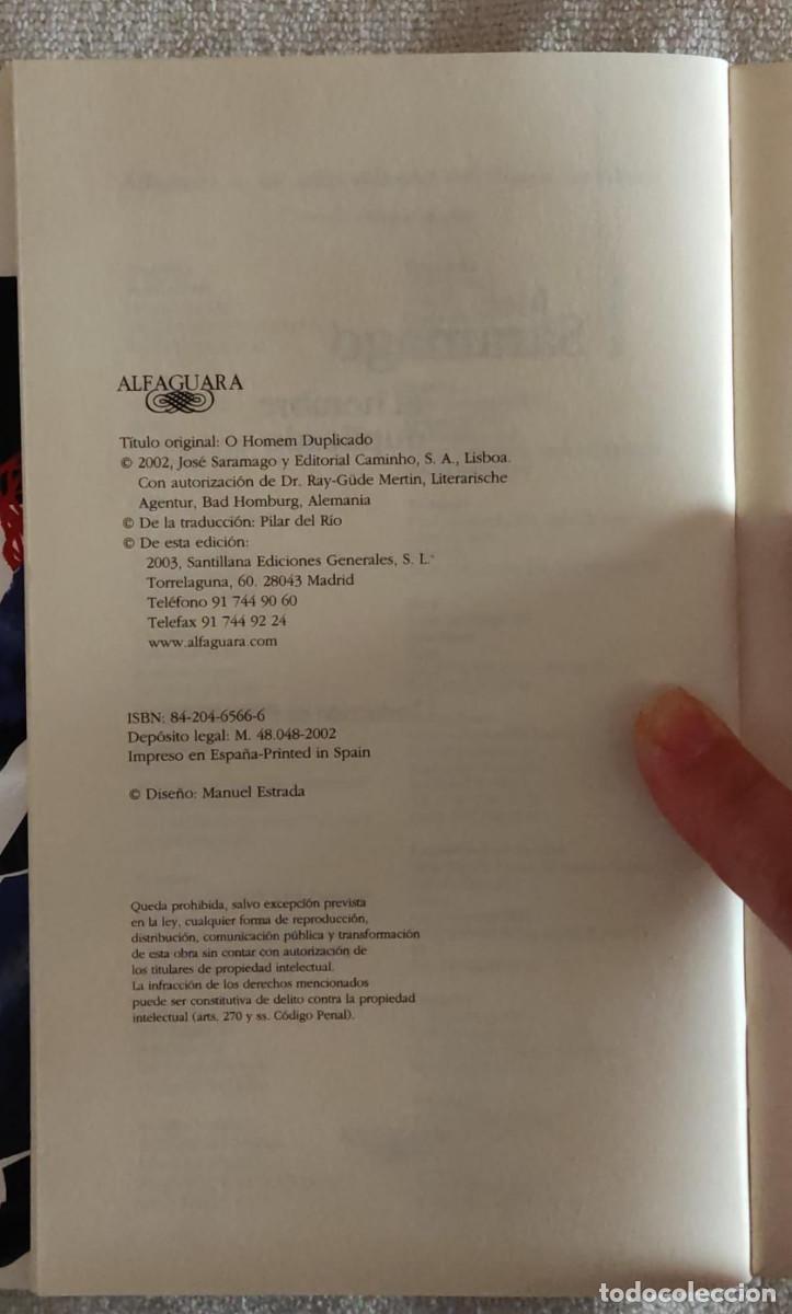 Libros de segunda mano: EL HOMBRE DUPLICADO. - Foto 4