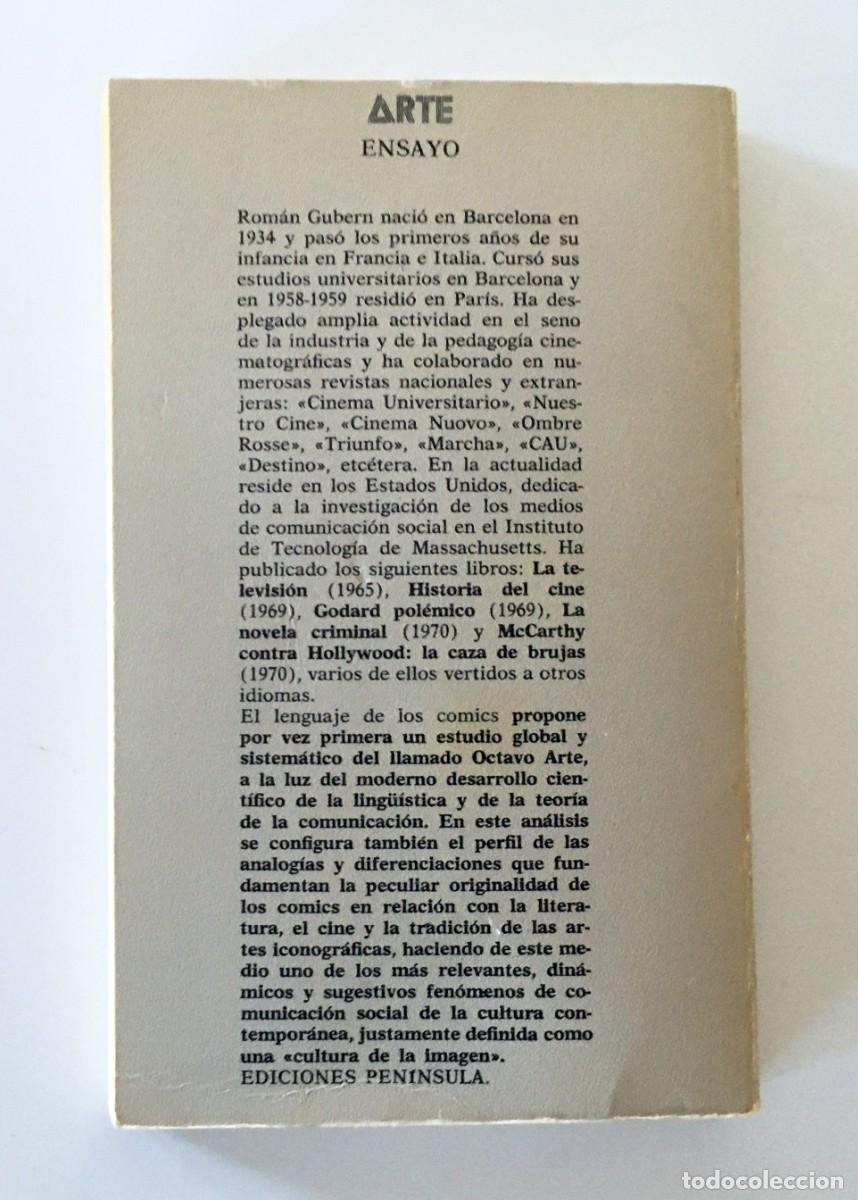 Libros de segunda mano: EL LENGUAJE DE LOS C&Oacute;MICS - ROM&Aacute;N GUBERN - EDICIONES PEN&Iacute;NSULA, PRIMERA EDICI&Oacute;N, 1972 - Foto 6