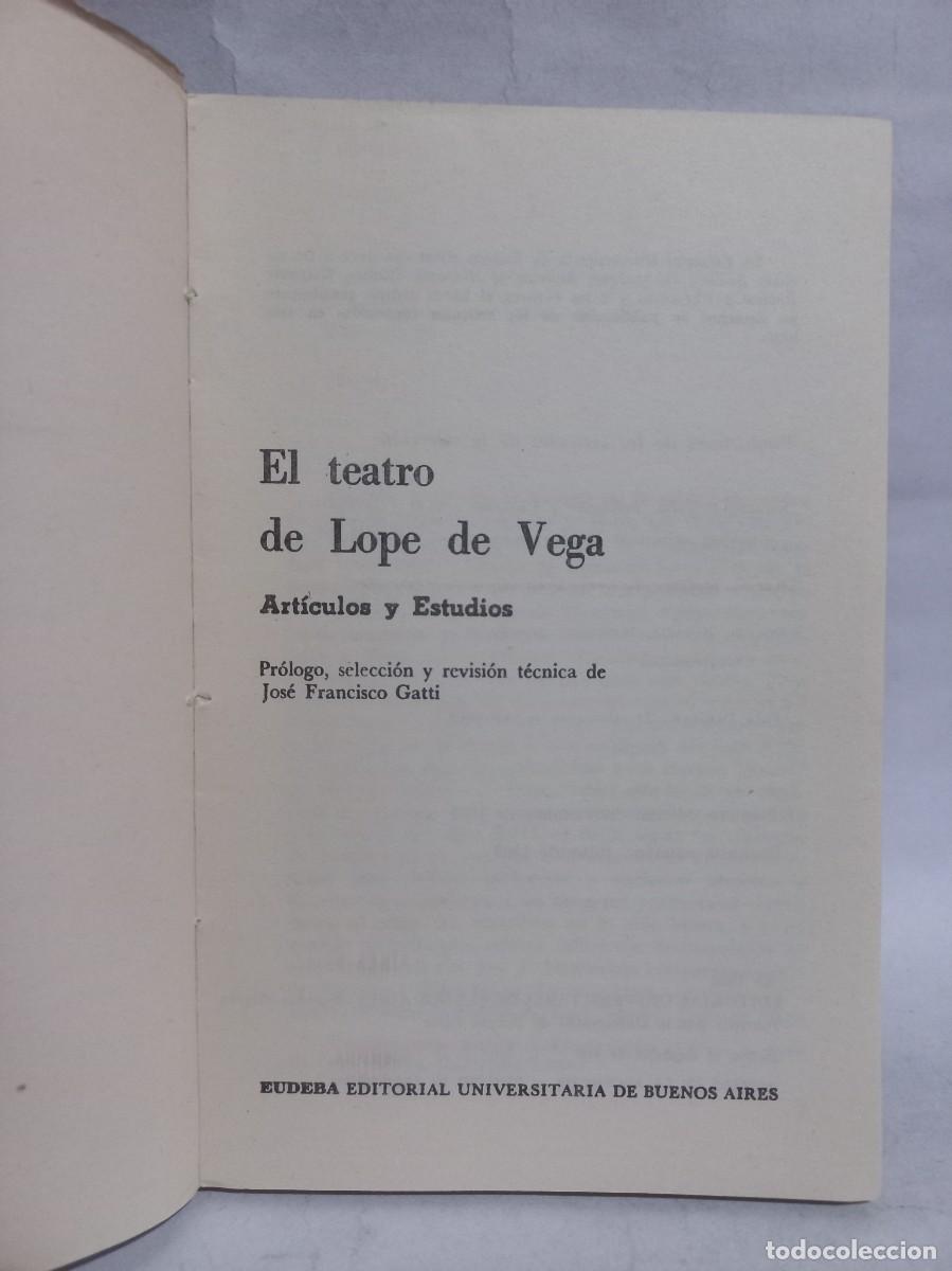 Libros de segunda mano: El Teatro de Lope de Vega - 1967 - Foto 3