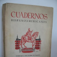 Libros de segunda mano: CUADERNOS HISPANOAMERICANOS. HOMENAJE A DON RAMIRO DE MAEZTU. MADRID SEP. OCTUBRE 195. Nº 33-34. Lote 402134364