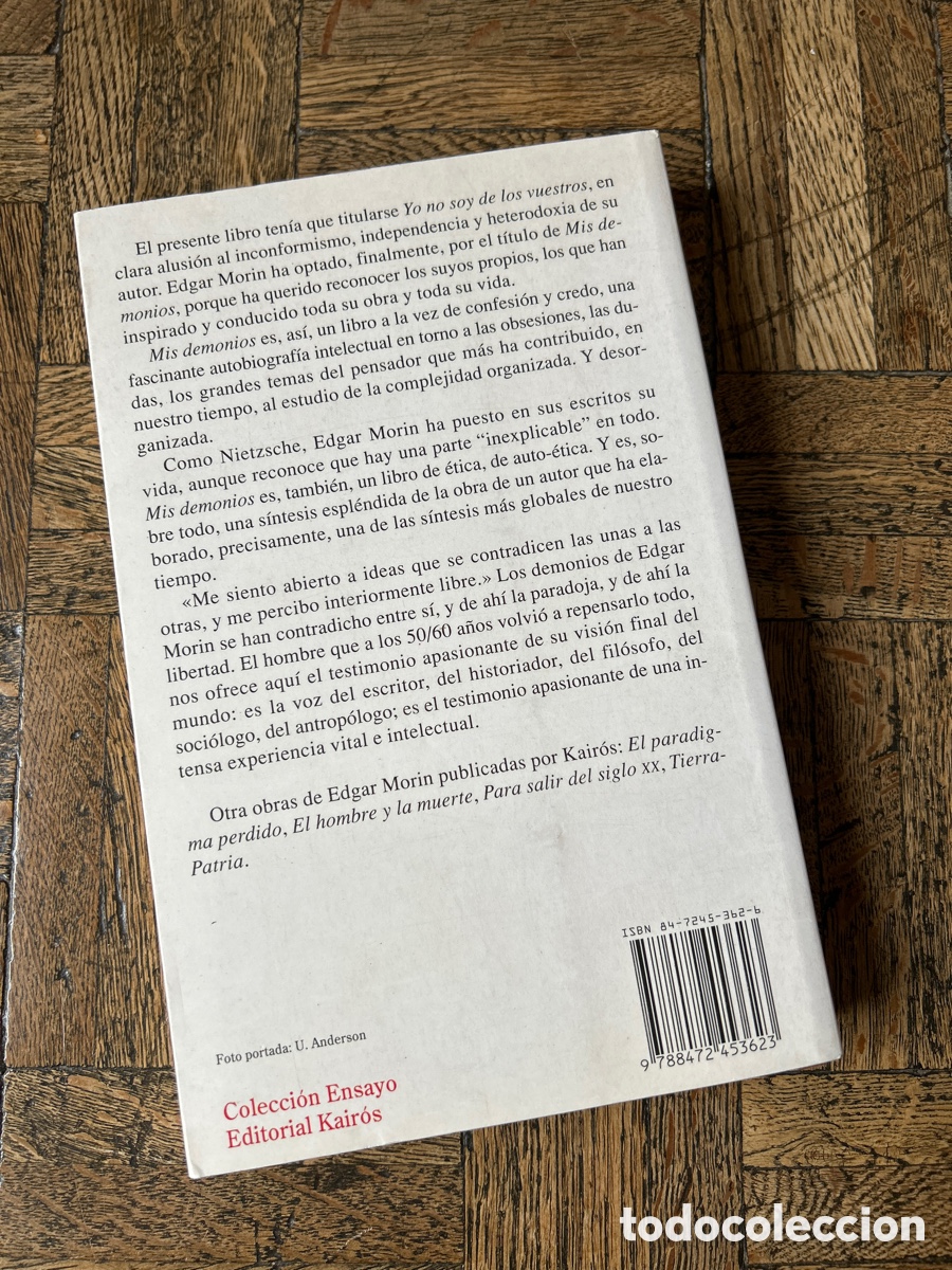 Libros de segunda mano: Mis demonios - Edgar Morin - Kair&oacute;s (1995) - Foto 5