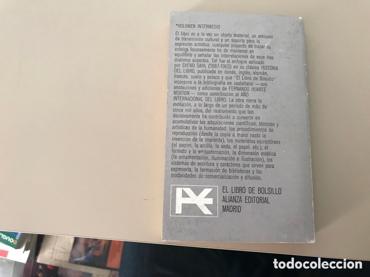 Libros de segunda mano: Historia del libro. Svend Dahl. Alianza editorial - Foto 3