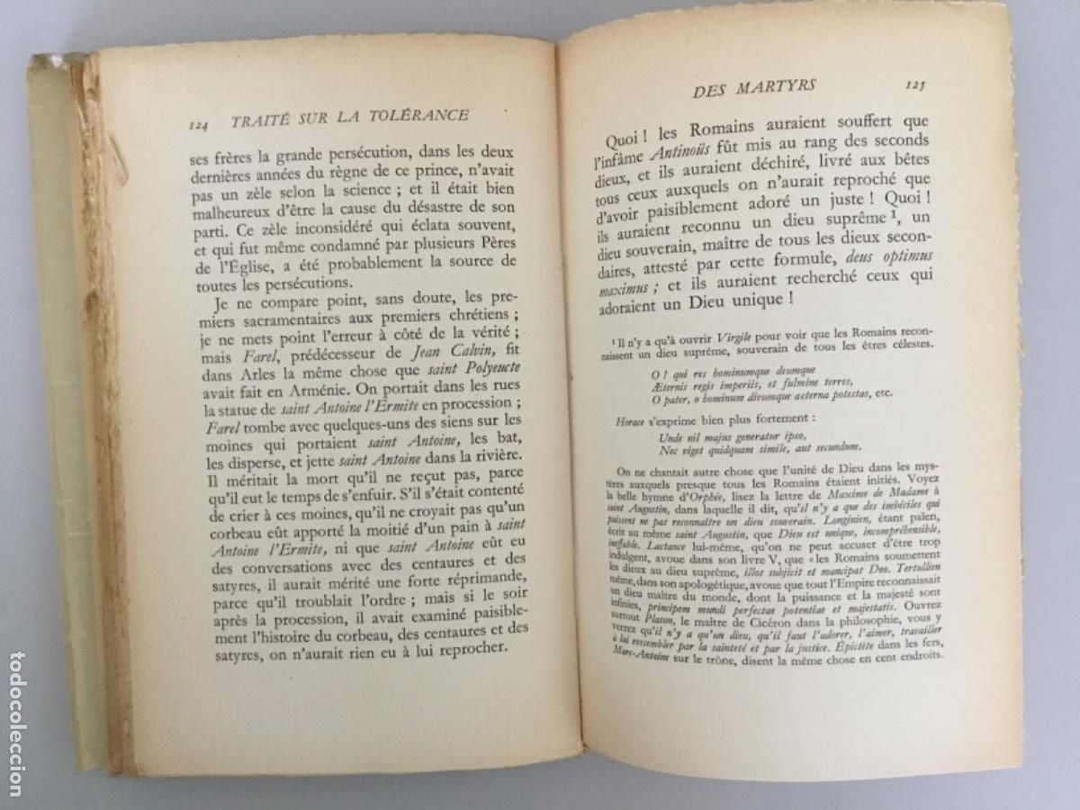 Libros de segunda mano: VOLTAIRE // TRAIT&Eacute; SUR LA TOLER&Aacute;NCE // 1948 - Foto 3