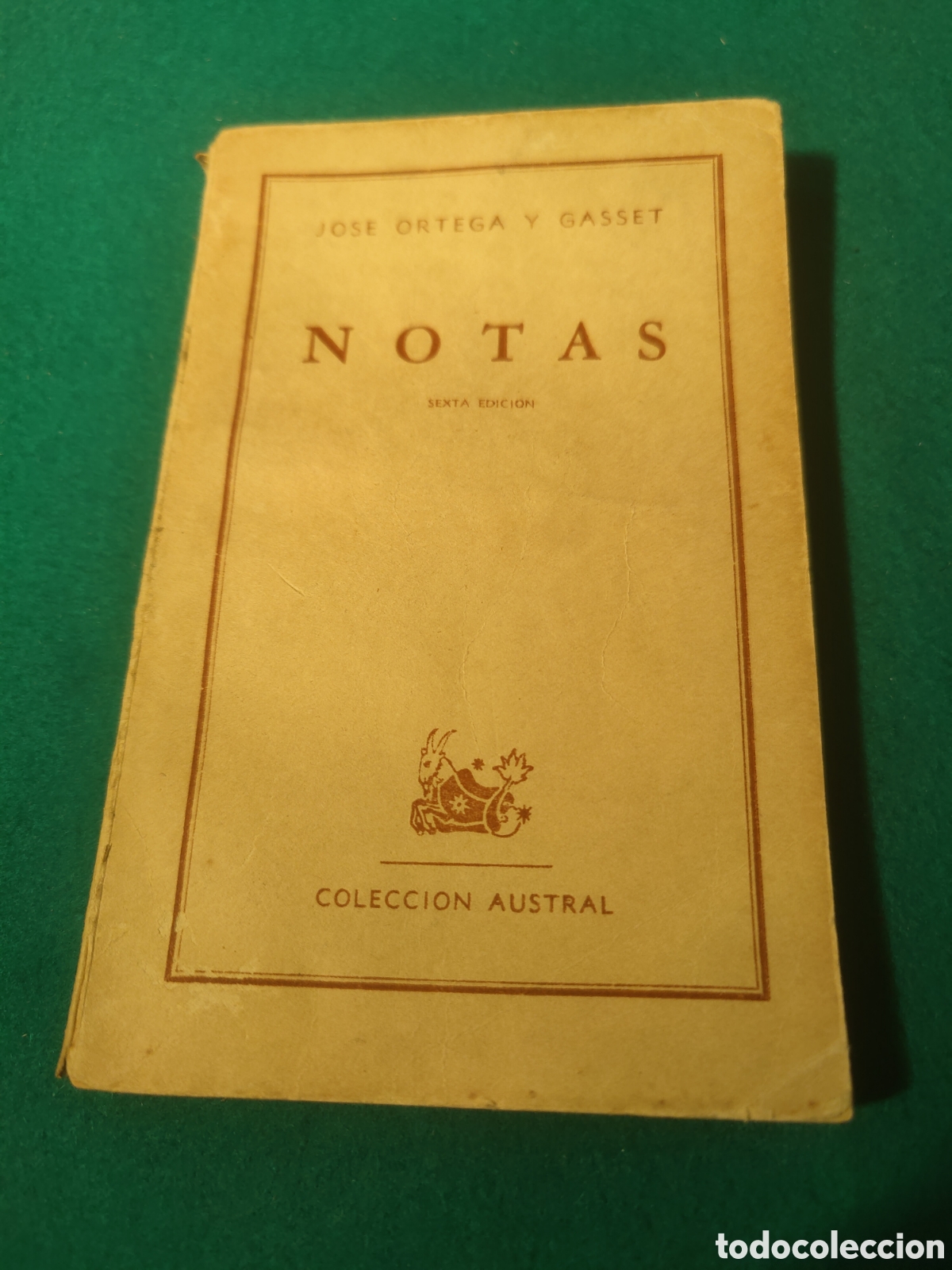 Libros de segunda mano: NOTAS. JOS&Eacute; ORTEGA Y GASSET. AUSTRAL, 1949. - Foto 1