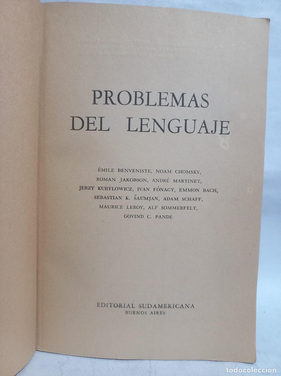 Libros de segunda mano: Problemas del Lenguaje - Primera edici&oacute;n en espa&ntilde;ol - 1969 - Foto 4