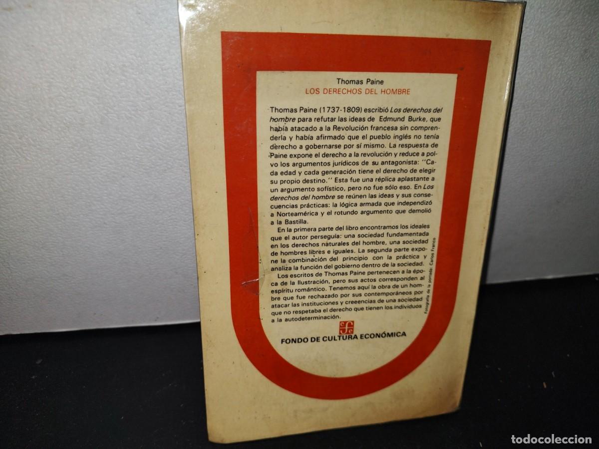 Libros de segunda mano: 70- LOS DERECHOS DEL HOMBRE - THOMAS PAINE - Foto 3
