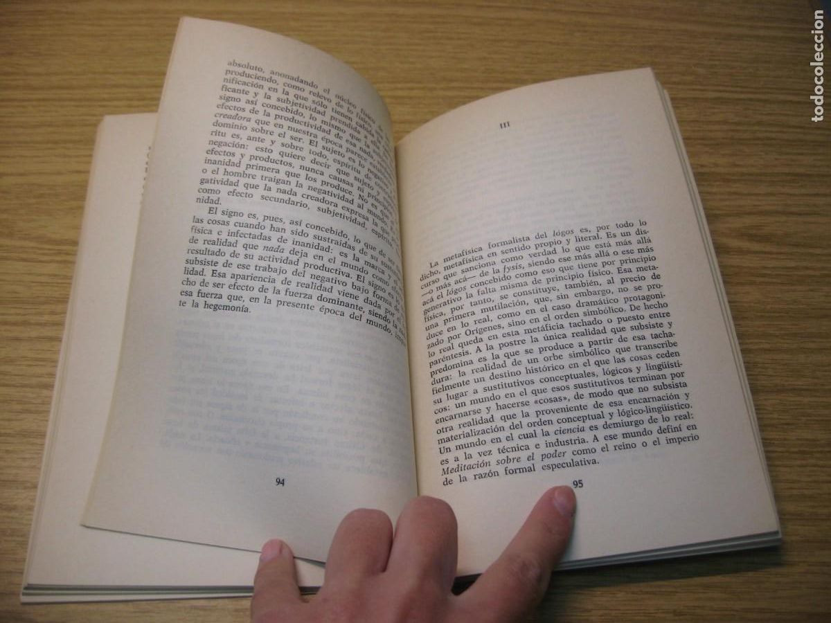 Libros de segunda mano: LA MEMORIA PERDIDA DE LAS COSAS. EUGENIO TRIAS. EDITORIAL TAURUS. 1978 - Foto 7