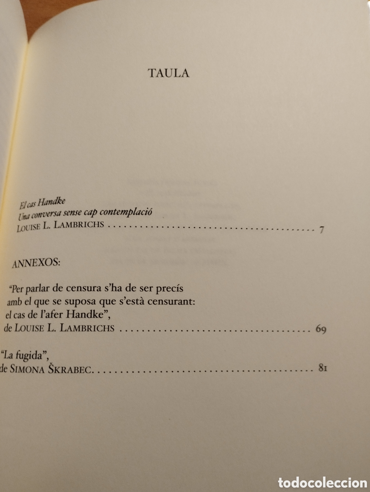 Libros de segunda mano: EL CAS HANDKE (LOUISE L. LAMBRICHS) - Foto 3