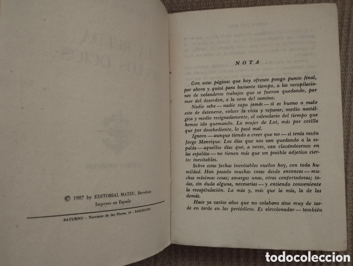 Libros de segunda mano: LA RUEDA DE LOS OCIOS, CAMILO JOS&Eacute; CELA - Foto 3