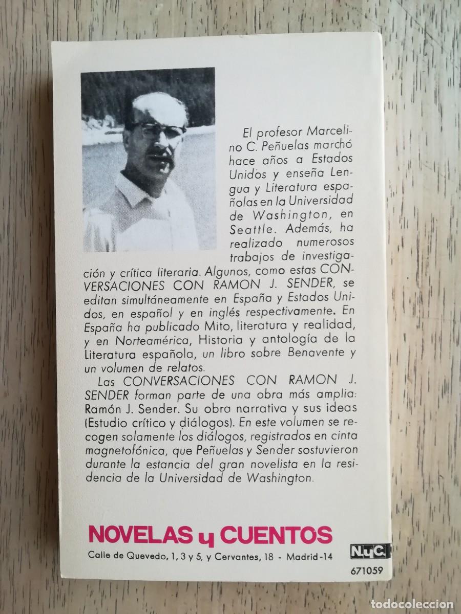Libros de segunda mano: Conversaciones con R.J. Sender- Marcelino C. Pe&ntilde;uelas - Foto 2
