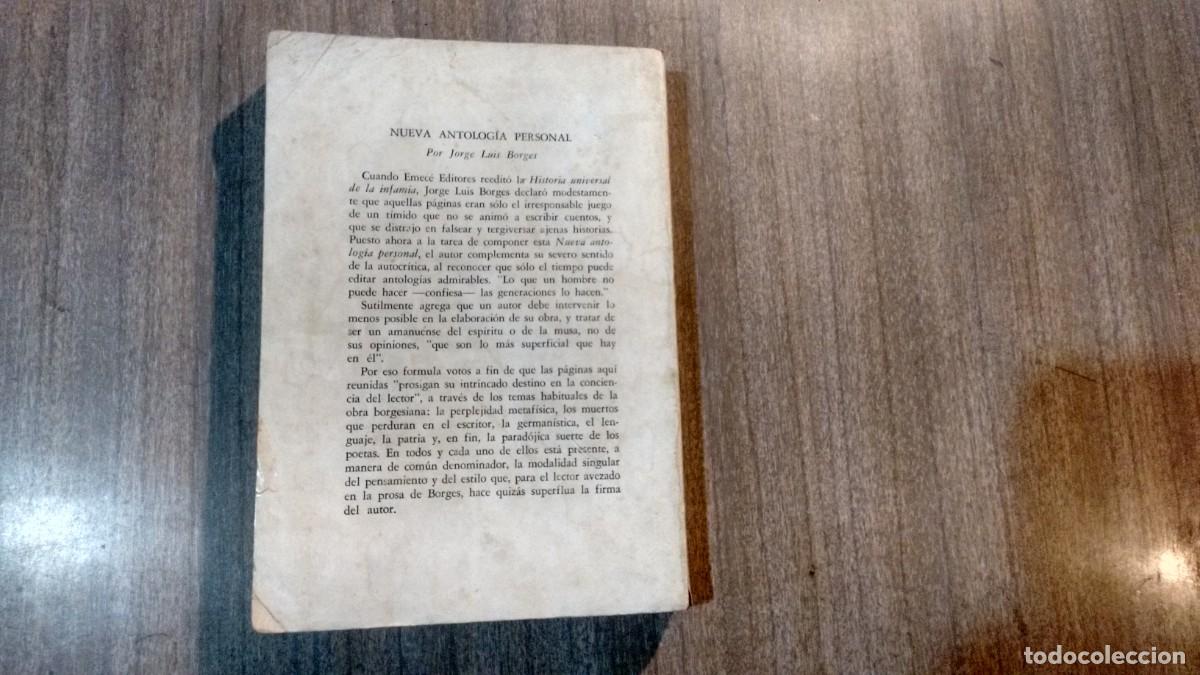 Libros de segunda mano: JORGE LUIS BORGES - NUEVA ANTOLOGIA PERSONAL - Foto 3