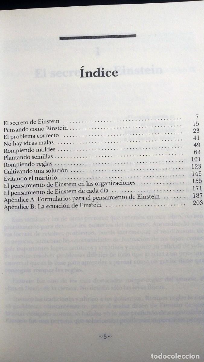Libros de segunda mano: PENSAR COMO EINSTEIN. PROBLEMAS IMPOSIBLES DE LA VIDA COTIDIANA - SCOTT THORPE - Foto 3
