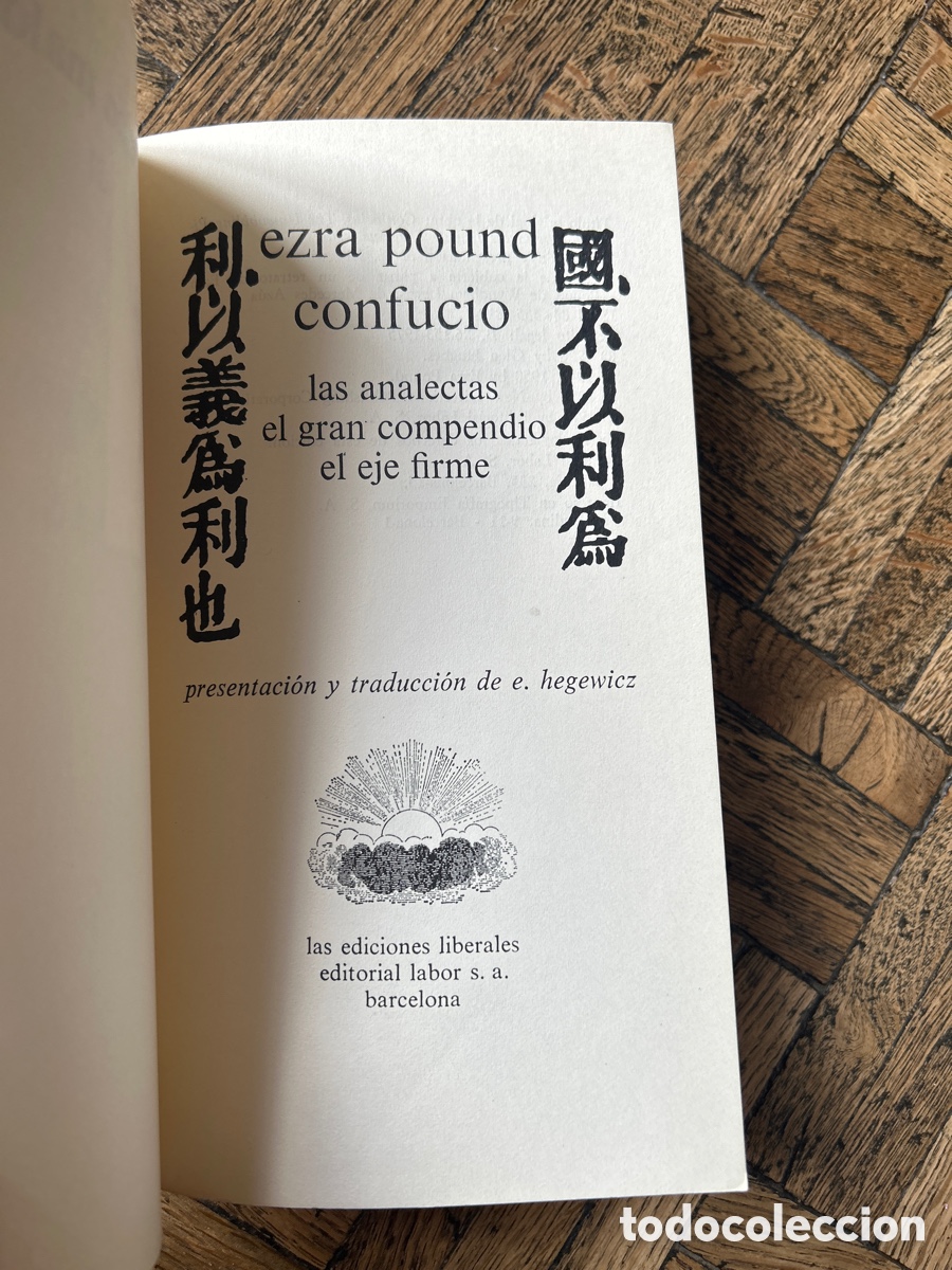Libros de segunda mano: Confucio - Ezra Pound - Editorial Labor (1975) - Foto 3
