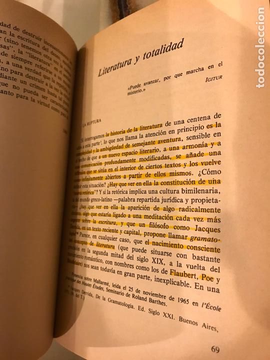 Libros de segunda mano: La escritura y la experiencia de los l&iacute;mites. Philippe Sollers. - Foto 3