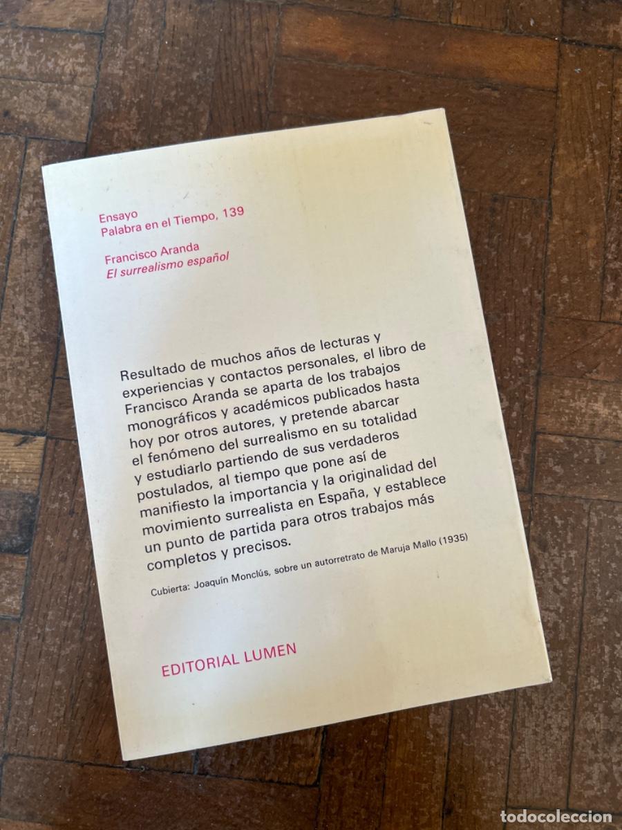 Libros de segunda mano: El surrealismo espa&ntilde;ol - Francisco Aranda - Foto 4