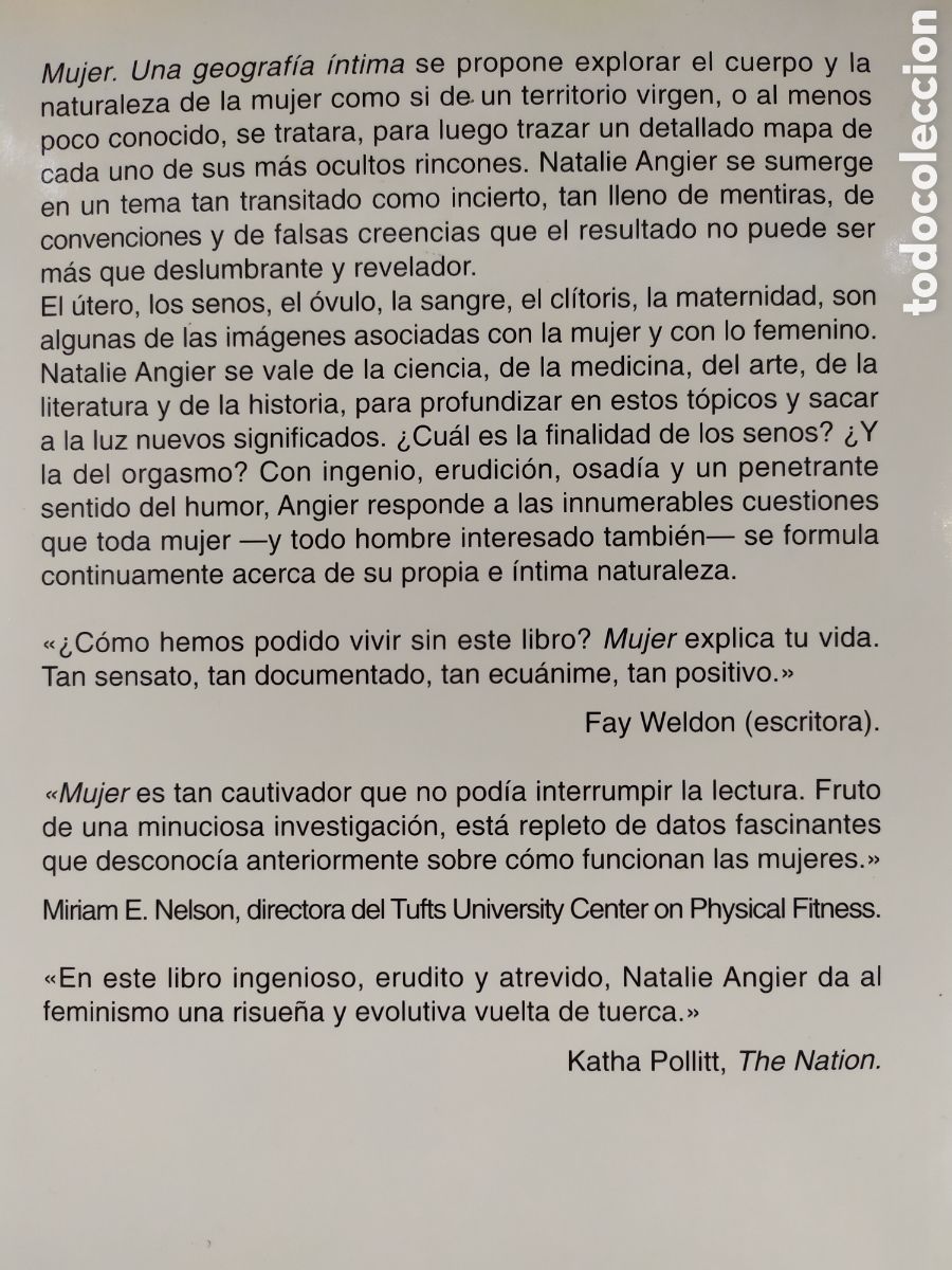 Libros de segunda mano: MUJER UNA GEOGRAF&Iacute;A INTIMA / NATALIE ANGIER / 2000. DEBATE - Foto 2