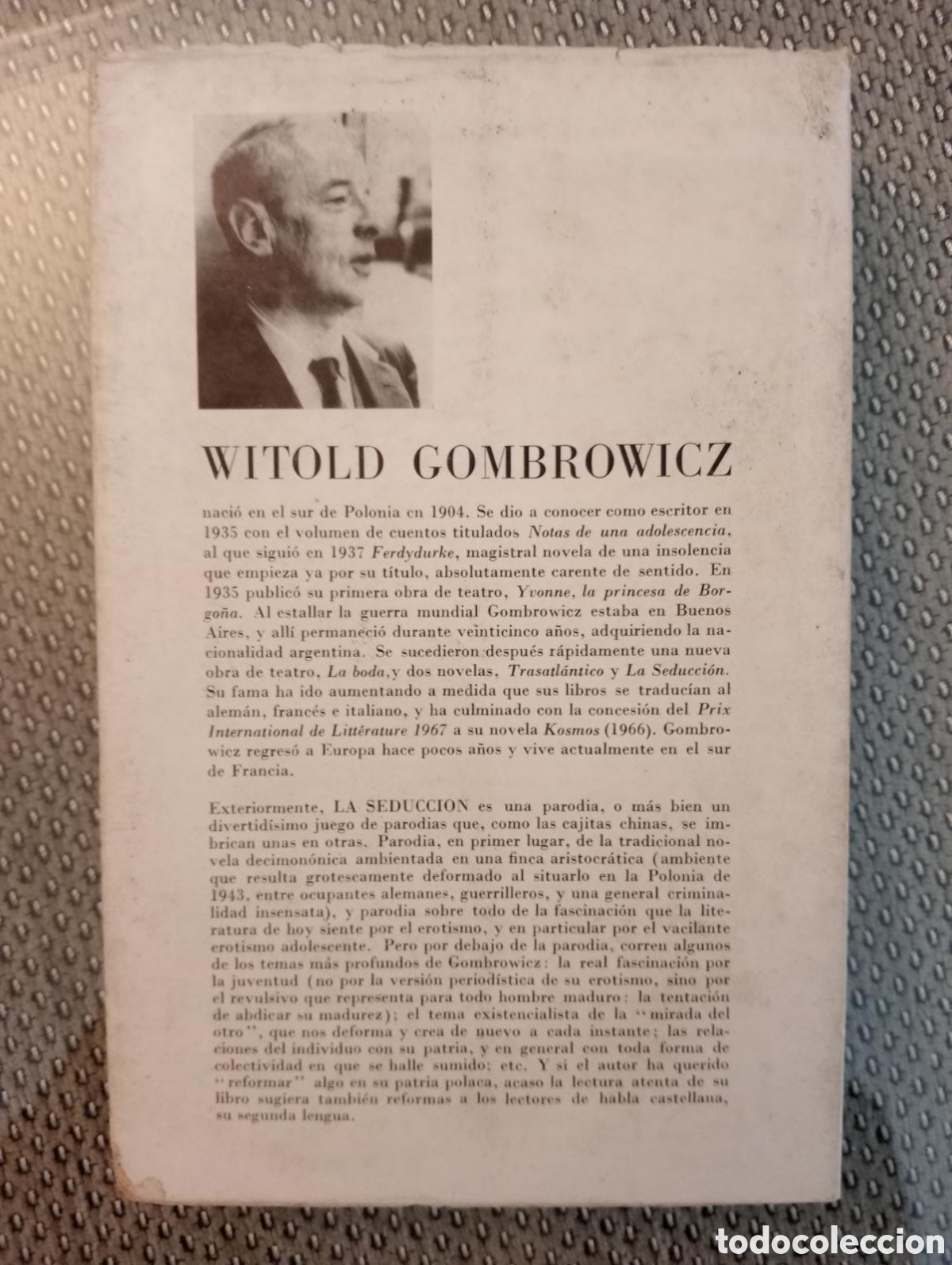 Libros de segunda mano: La seducci&oacute;n / Witold Grombrowicz - Foto 4
