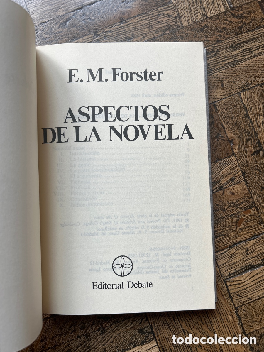 Libros de segunda mano: Aspectos de la novela - E. M. Forster - Debate (1983) - Foto 3
