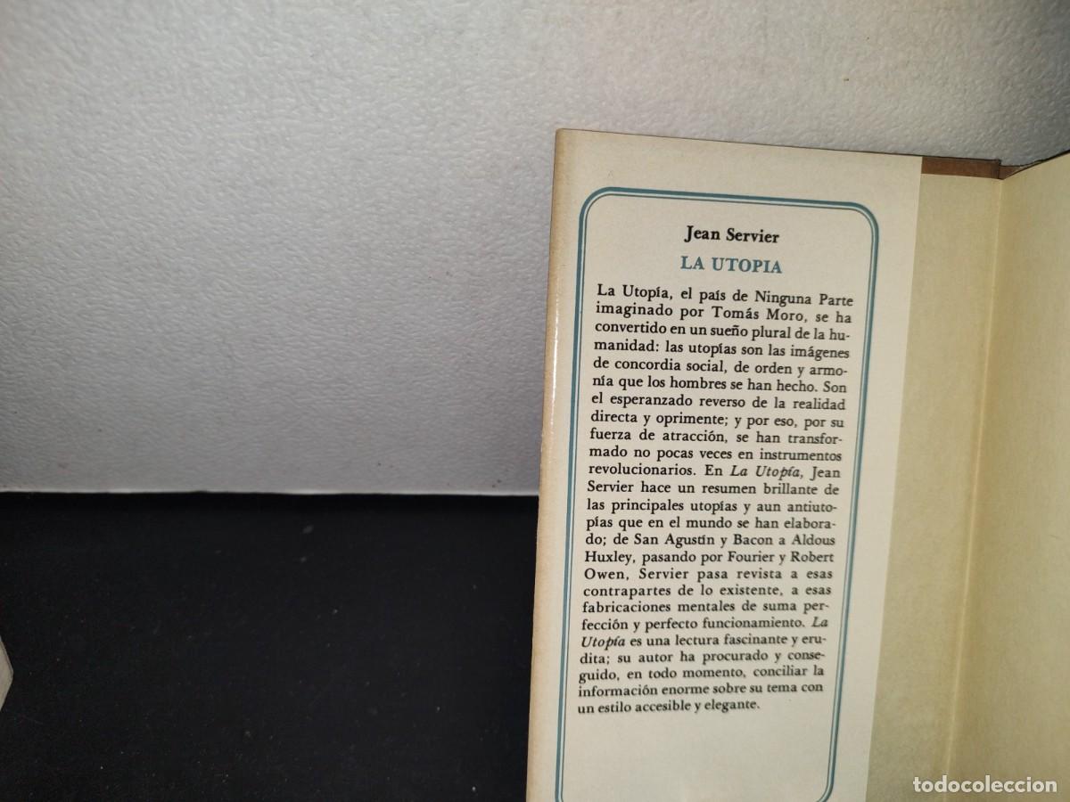Libros de segunda mano: 73- LA UTOP&Iacute;A - JEAN SERVIER - 1982 - Foto 4