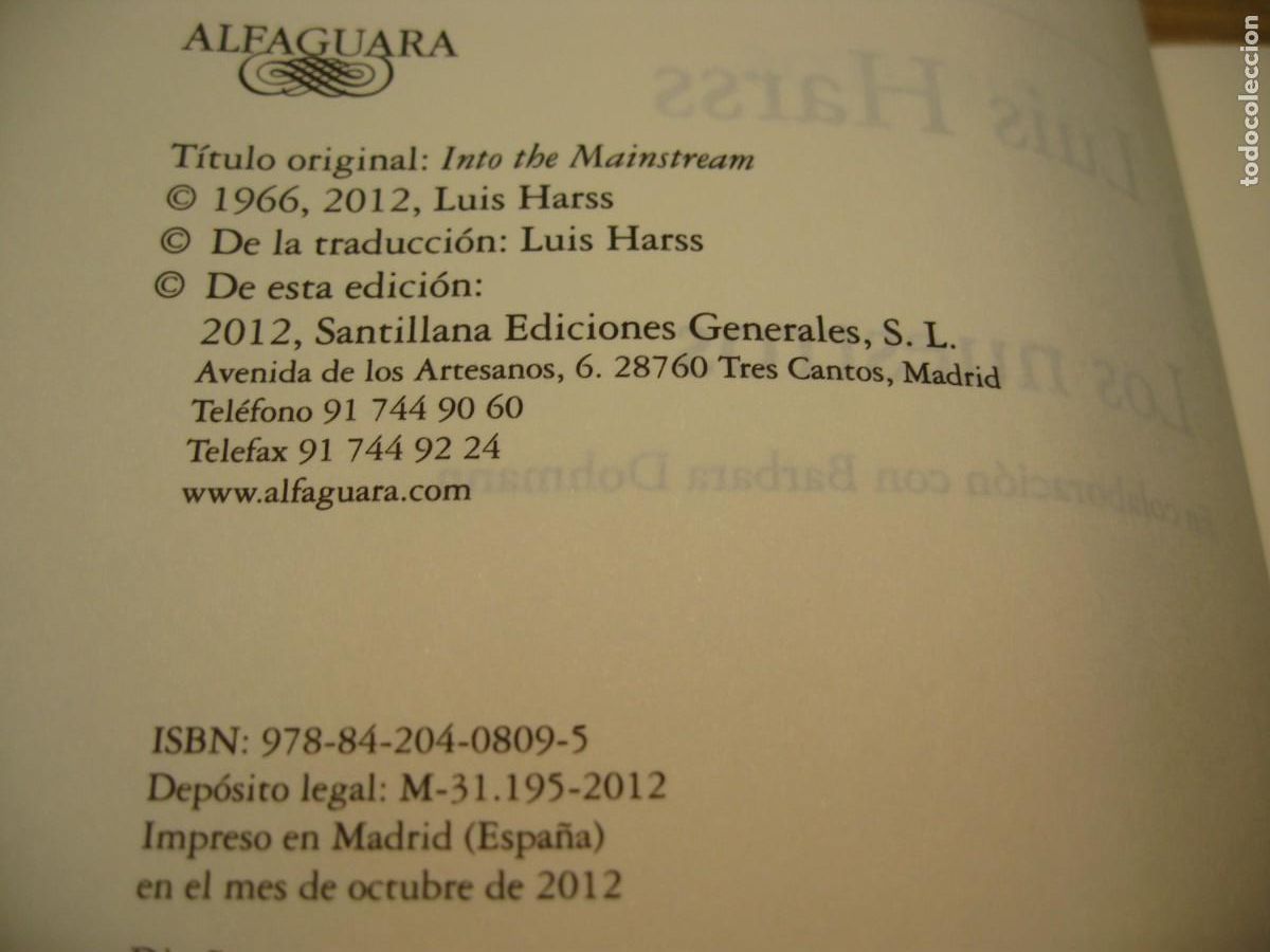 Libros de segunda mano: LUIS HARSS. LOS NUESTROS. EDITORIAL ALFAGUARA. 2012. - Foto 5